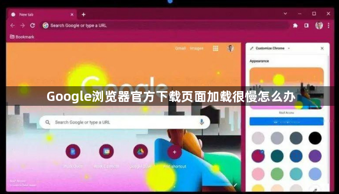 Google浏览器官方下载页面加载很慢怎么办1