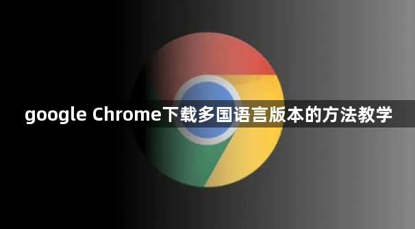 google Chrome下载多国语言版本的方法教学1