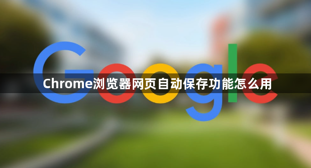Chrome浏览器网页自动保存功能怎么用1