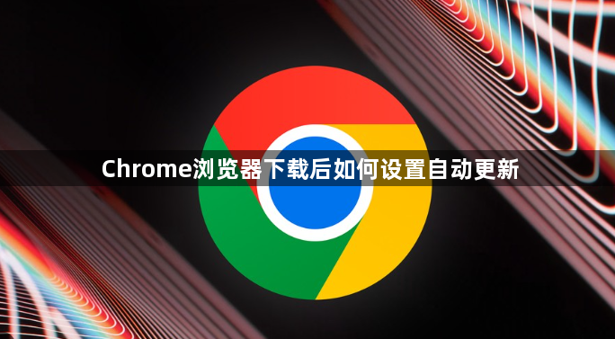 Chrome浏览器下载后如何设置自动更新1
