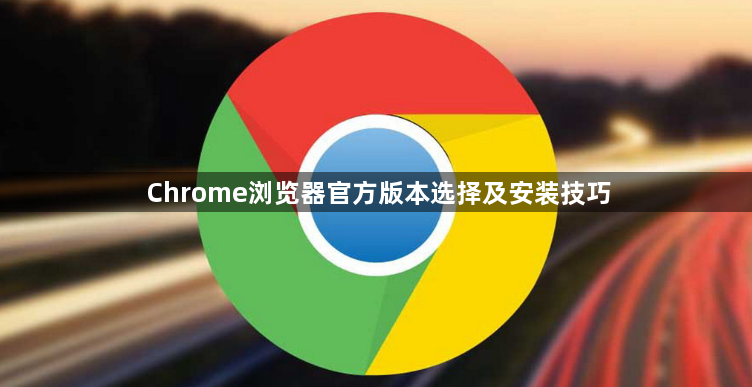Chrome浏览器官方版本选择及安装技巧1