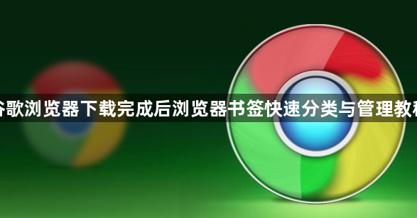 谷歌浏览器下载完成后浏览器书签快速分类与管理教程1