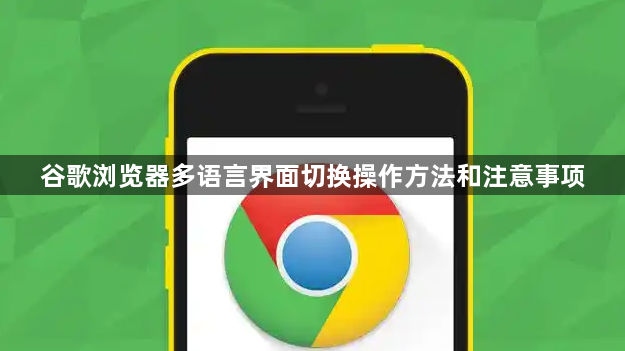 谷歌浏览器多语言界面切换操作方法和注意事项1