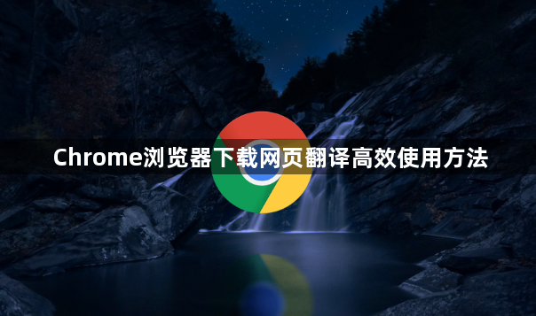 Chrome浏览器下载网页翻译高效使用方法1