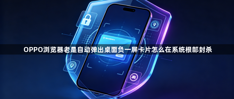 OPPO浏览器老是自动弹出桌面负一屏卡片怎么在系统根部封杀1