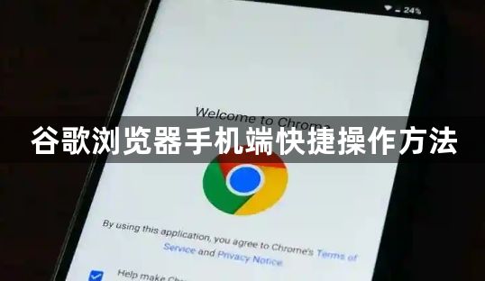 谷歌浏览器手机端快捷操作方法1
