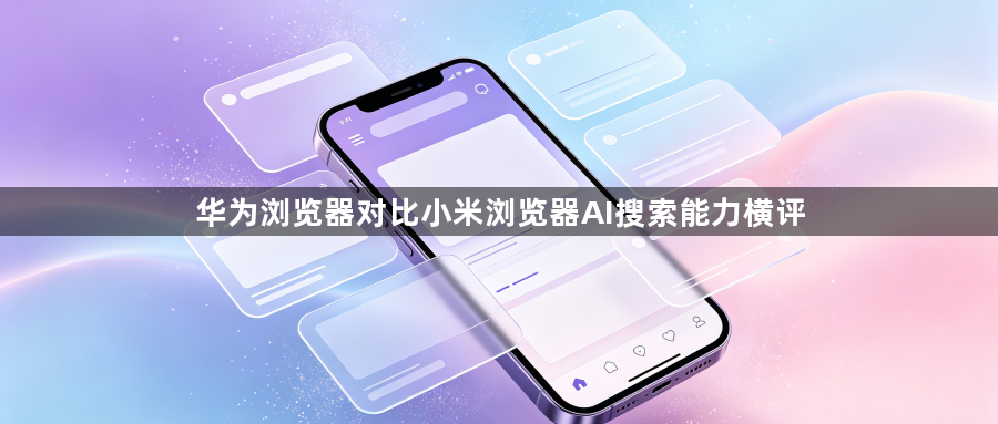 华为浏览器对比小米浏览器AI搜索能力横评1