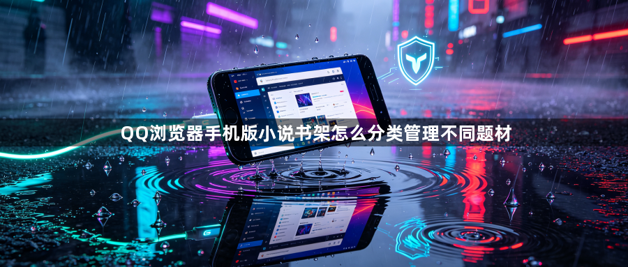 QQ浏览器手机版小说书架怎么分类管理不同题材1