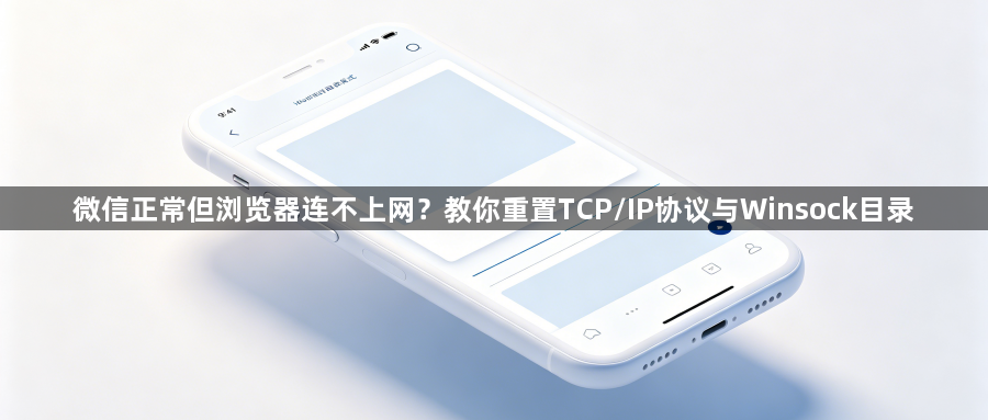 微信正常但浏览器连不上网？教你重置TCP/IP协议与Winsock目录1