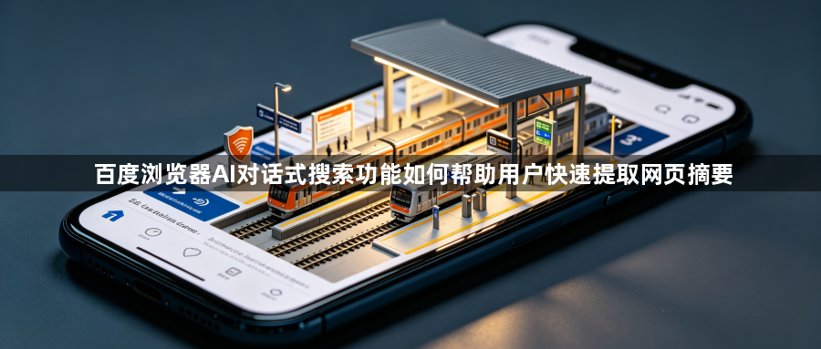 百度浏览器AI对话式搜索功能如何帮助用户快速提取网页摘要1