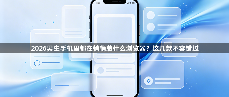 2026男生手机里都在悄悄装什么浏览器？这几款不容错过1