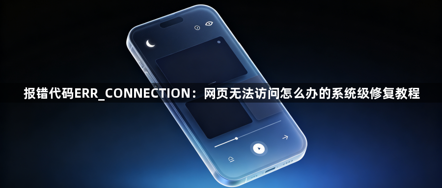 报错代码ERR_CONNECTION：网页无法访问怎么办的系统级修复教程1