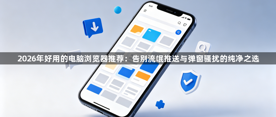 2026年好用的电脑浏览器推荐：告别流氓推送与弹窗骚扰的纯净之选1