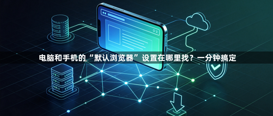电脑和手机的“默认浏览器”设置在哪里找?一分钟搞定1
