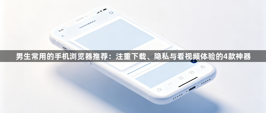 男生常用的手机浏览器推荐：注重下载、隐私与看视频体验的4款神器1