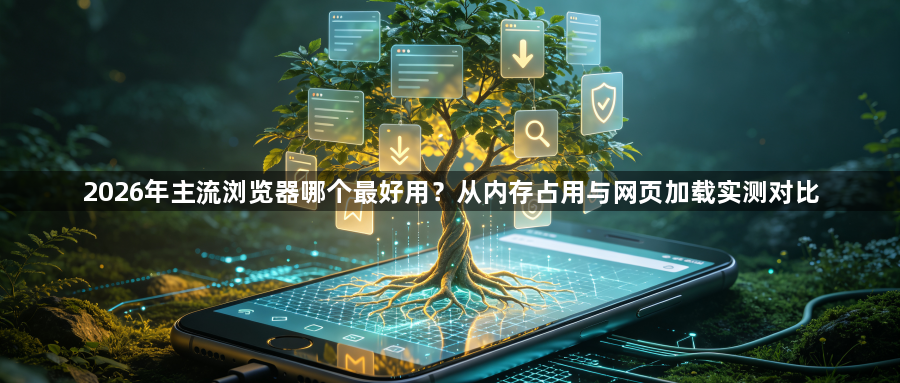 2026年主流浏览器哪个最好用？从内存占用与网页加载实测对比1