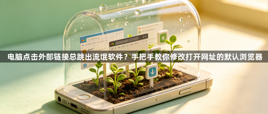 电脑点击外部链接总跳出流氓软件?手把手教你修改打开网址的默认浏览器1