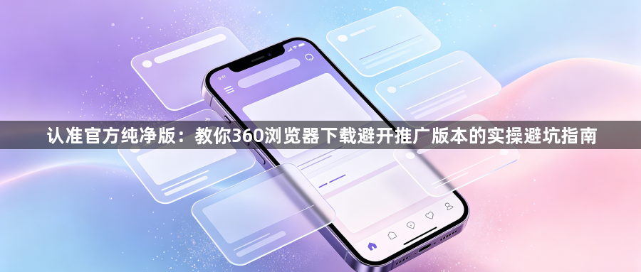 认准官方纯净版：教你360浏览器下载避开推广版本的实操避坑指南1