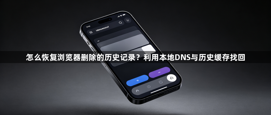 怎么恢复浏览器删除的历史记录？利用本地DNS与历史缓存找回1