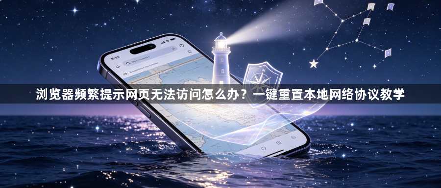 浏览器频繁提示网页无法访问怎么办?一键重置本地网络协议教学1