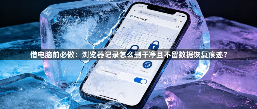 借电脑前必做:浏览器记录怎么删干净且不留数据恢复痕迹?1