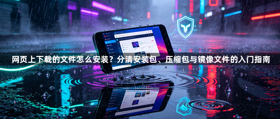 网页上下载的文件怎么安装?分清安装包、压缩包与镜像文件的入门指南1