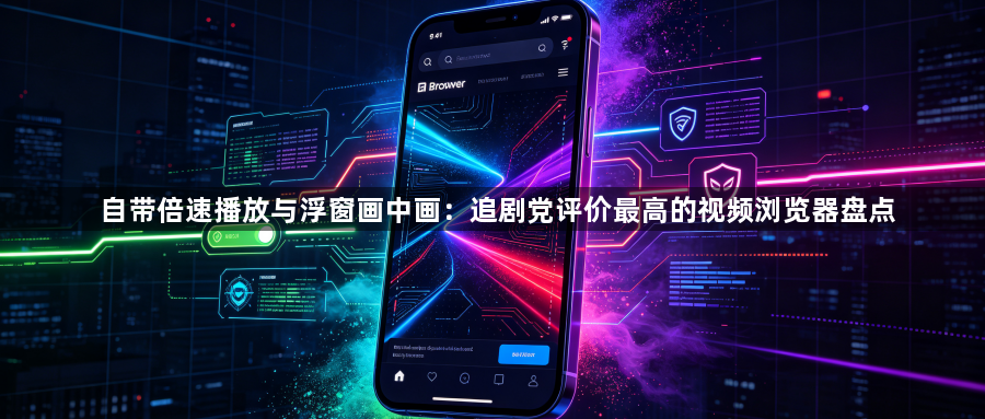 自带倍速播放与浮窗画中画：追剧党评价最高的视频浏览器盘点1
