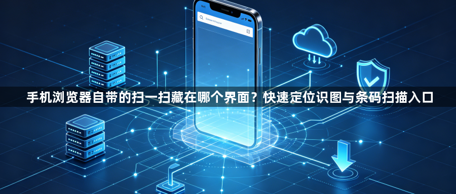 手机浏览器自带的扫一扫藏在哪个界面？快速定位识图与条码扫描入口1