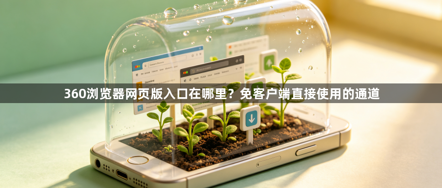 360浏览器网页版入口在哪里？免客户端直接使用的通道1