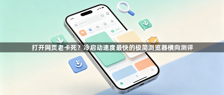 打开网页老卡死？冷启动速度最快的极简浏览器横向测评1