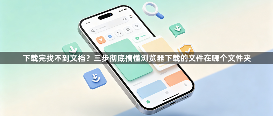下载完找不到文档？三步彻底搞懂浏览器下载的文件在哪个文件夹1
