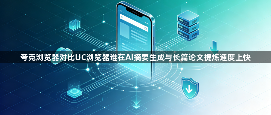 夸克浏览器对比UC浏览器谁在AI摘要生成与长篇论文提炼速度上快1